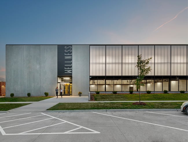 accessible entrance at Lone Tree Wellness Center