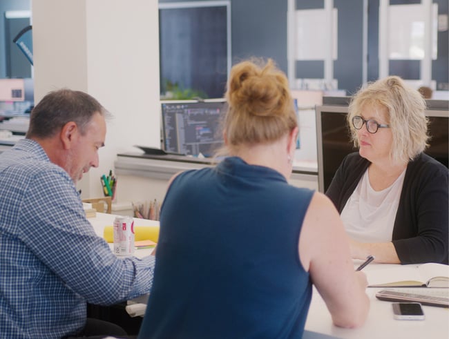 a client meeting with an architect