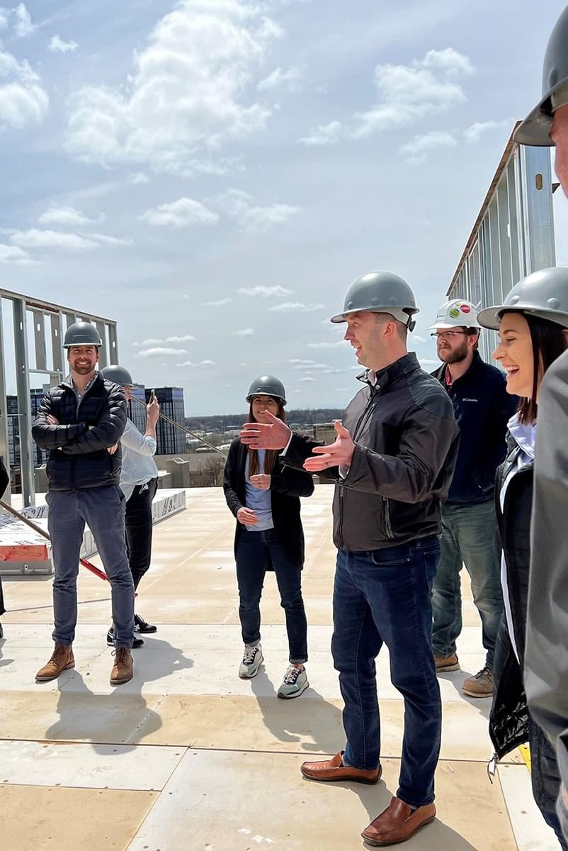Architects at a construction site