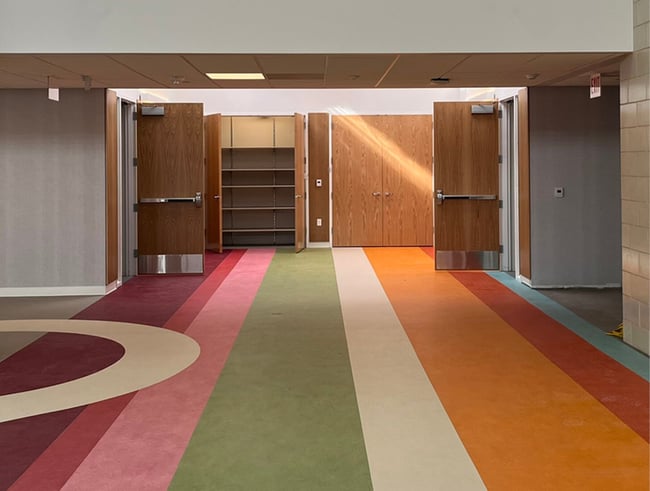 linoleum flooring in Pella Early Learning Center