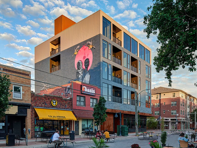 Market House, a mixed-use building in Iowa City