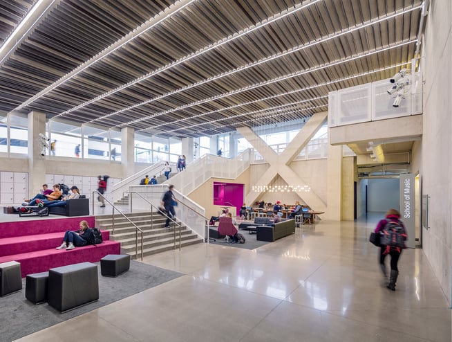 felt panels at Voxman School of Music