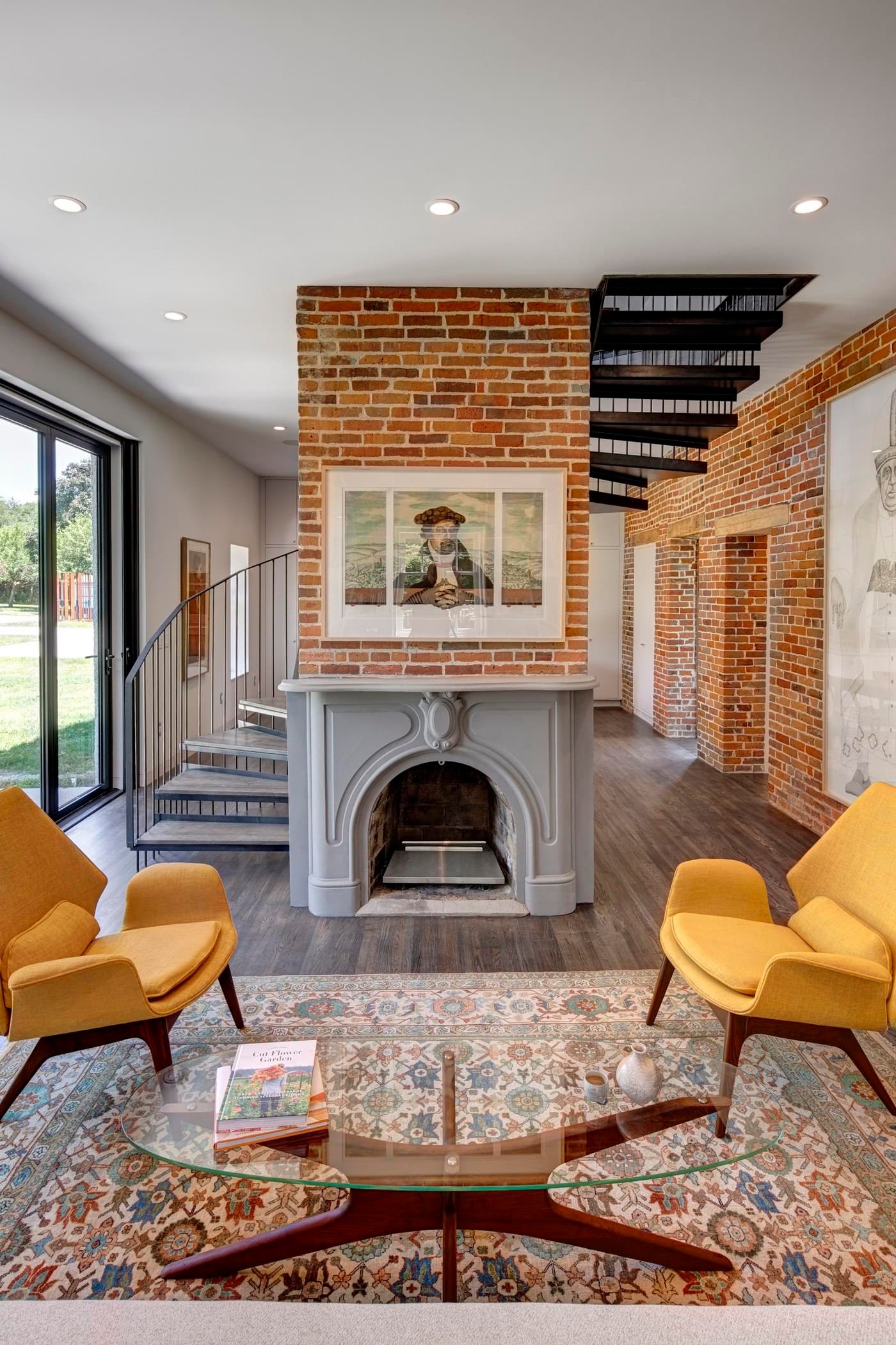 Living room in a residential architecture project