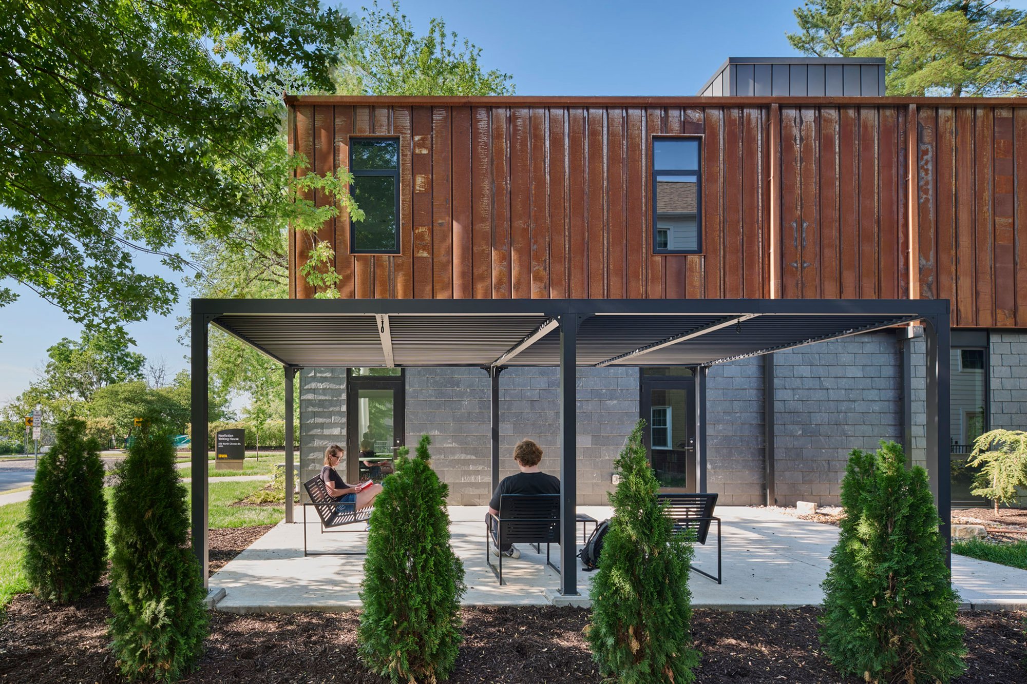 outdoor learning space at the Non-Fiction Writing House