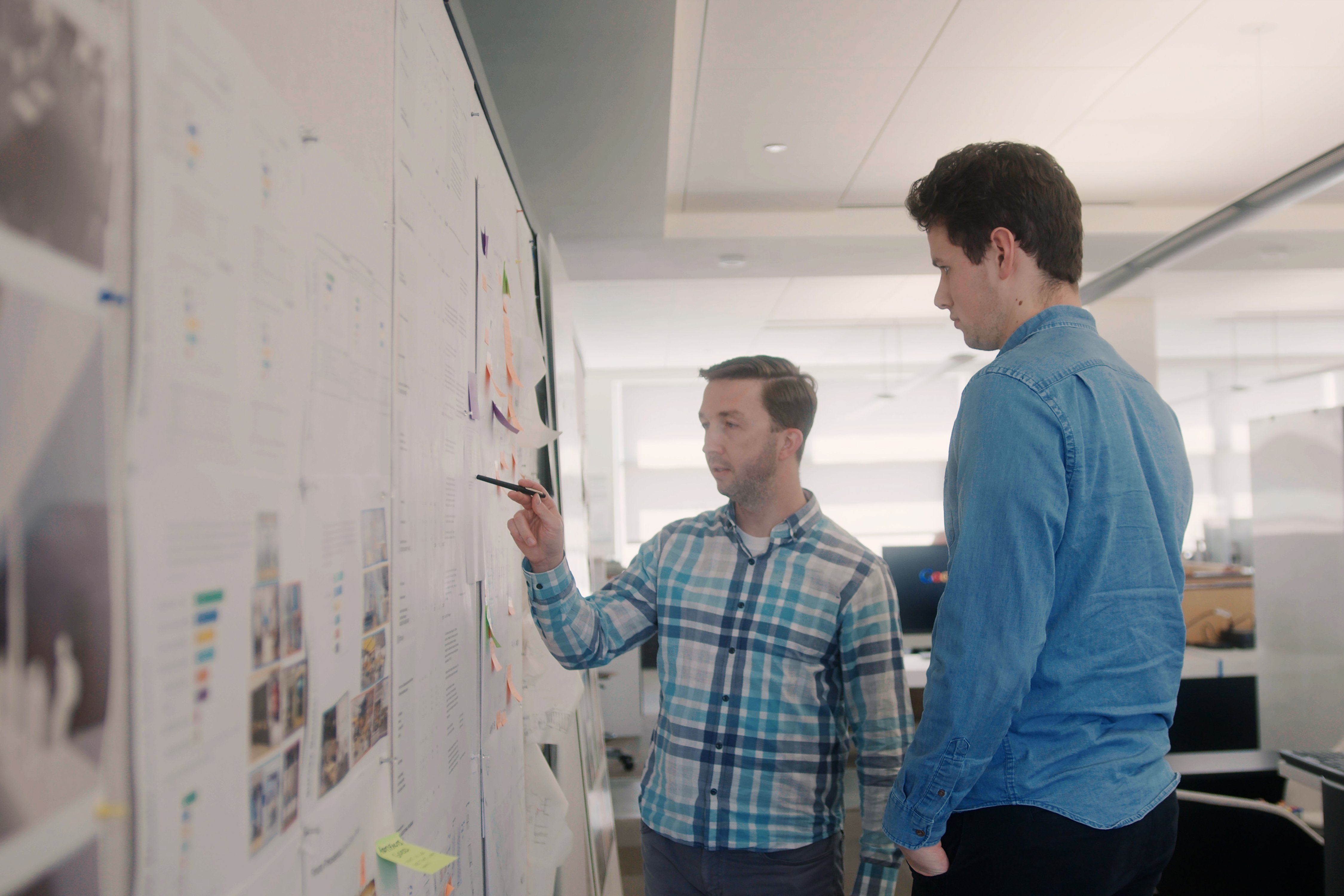 Architects reviewing plans 