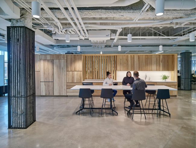kitchen made from locally harvested urban lumber
