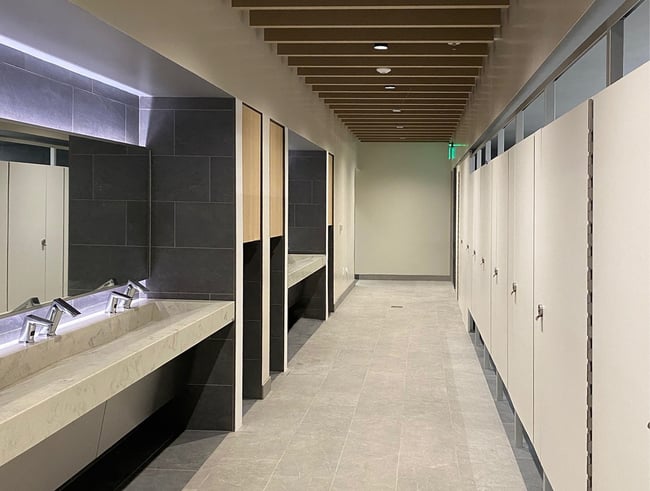 restrooms
