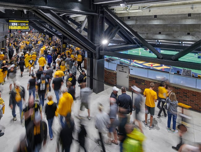 concourse at Kinnick Stadium in Iowa City