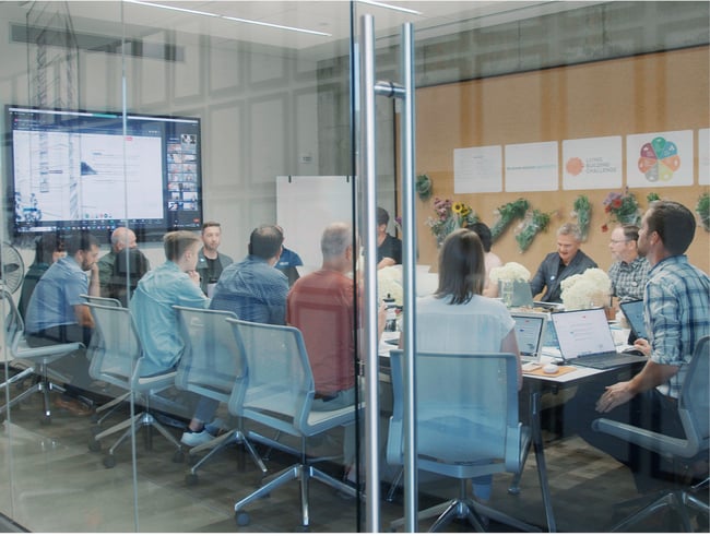 a workshop for a building project involving community leaders