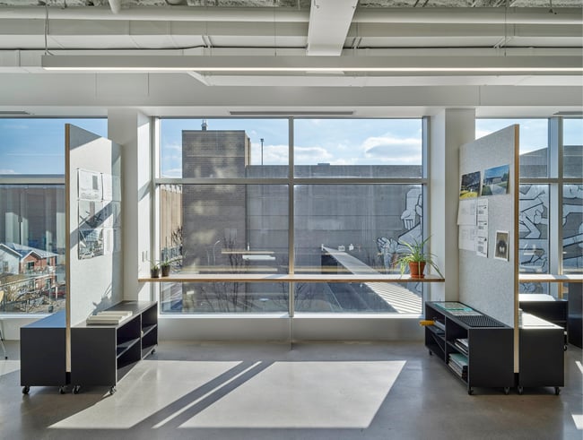 interior of the Neumann Monson Iowa City studio