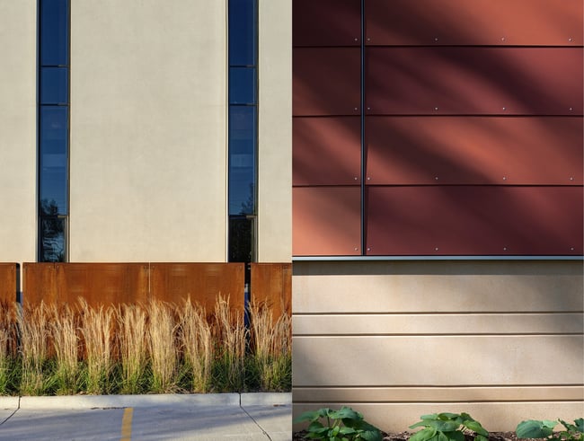 comparison of two façade treatments
