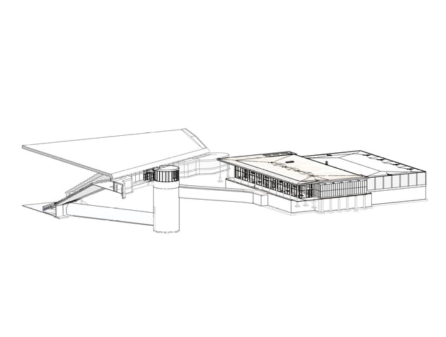 diagram of tunnel at the Carver-Hawkeye arena